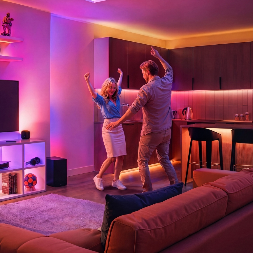 Philips - SMART dimmbar LED-bordslampa RGB+TW/9W/230V 2200-6500K Wi-Fi