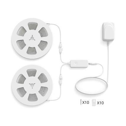 Philips - LED RGBIC dimbar LED-remsa SMART STRIP 2x5m LED/21W/230V 2700-6500K Wi-Fi
