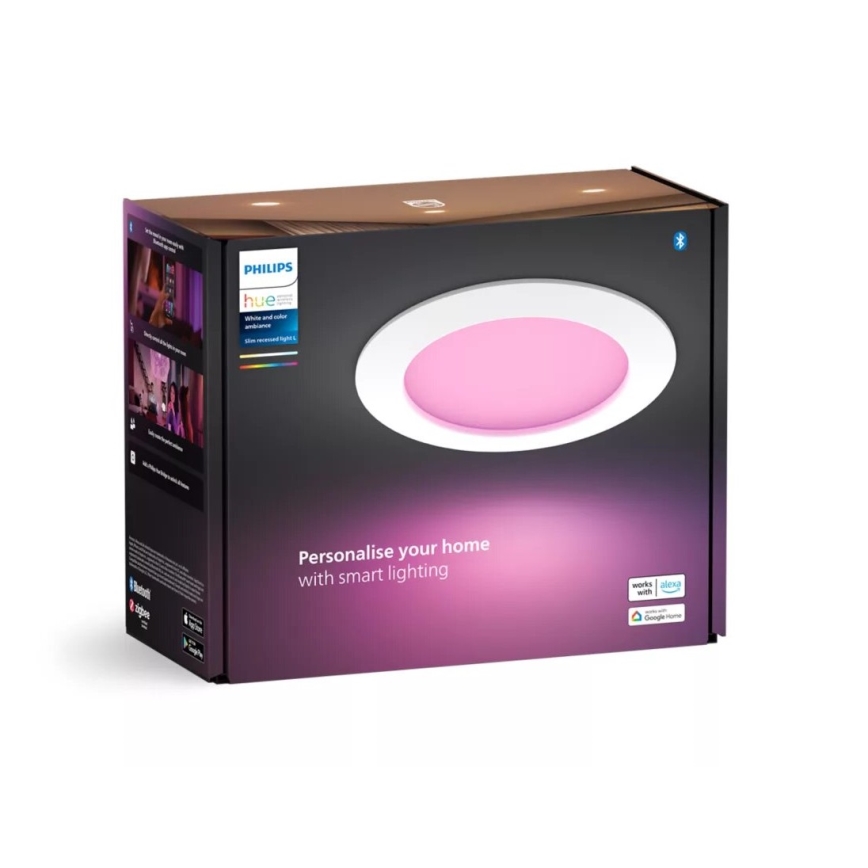 Philips - LED RGBW Ljusreglerad hängande badrumslampa Hue SLIM LED/12W/230V IP44 2200-6500K