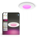 Philips - LED RGBW dimbar infälld badrumsarmatur Hue SLIM LED/8,3W/230V 1000-20000K vit IP44