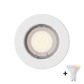 Philips - LED RGBW dimbar infälld downlight PERIDOT 1xGU10/6,5W/230V vit + fjärrkontroll