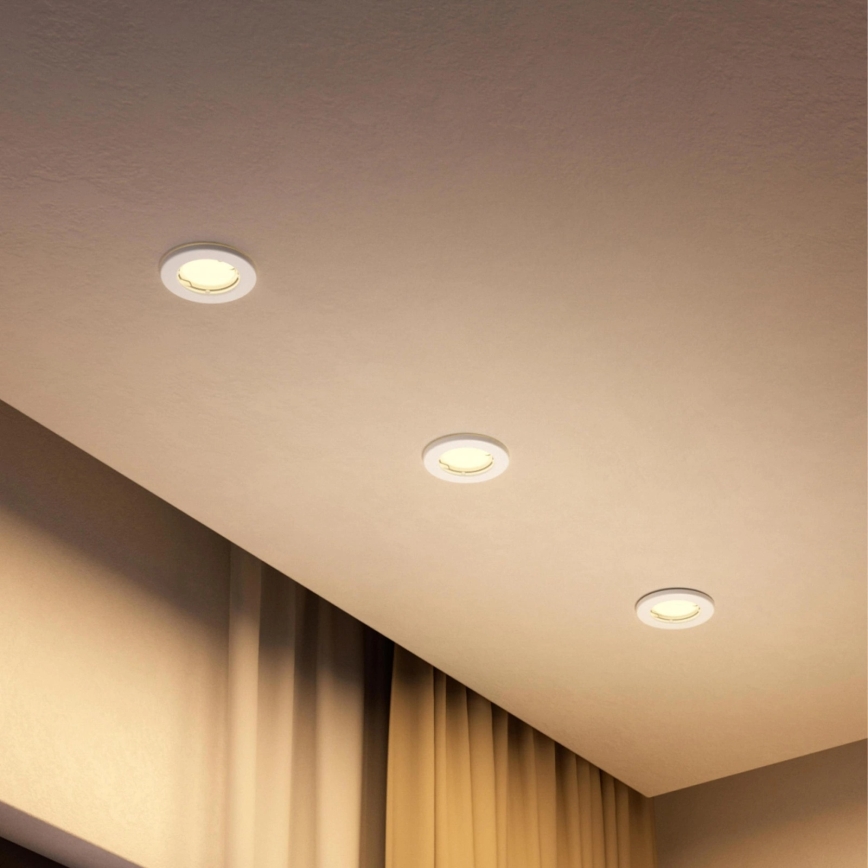 Philips - LED RGBW dimbar infälld downlight PERIDOT 1xGU10/6,5W/230V vit + fjärrkontroll