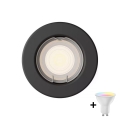 Philips - LED RGBW dimbar infälld spotlight PERIDOT 1xGU10/6,5W/230V svart + fjärrkontroll
