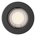 Philips - LED RGBW dimbar infälld spotlight PERIDOT 1xGU10/6W/230V svart + fjärrkontroll