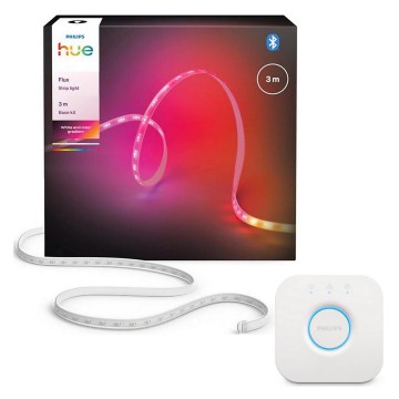 Philips - LED RGBW dimbar LED-remsa Hue FLUX 3 m LED/12W/230V 2200-6500K + Hue Bridge