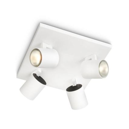 Philips - LED RGBW dimbar spotlight RUNNER 4xGU10/6,5W/230V 2700-6500K vit