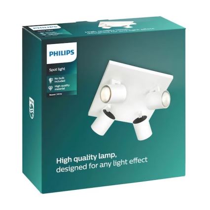 Philips - LED RGBW dimbar spotlight RUNNER 4xGU10/6,5W/230V 2700-6500K vit