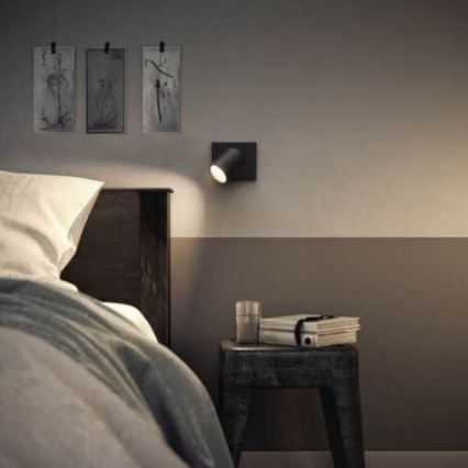 Philips - LED RGBW dimbar spotlampa RUNNER 1xGU10/6,5W/230V 2700-6500K svart