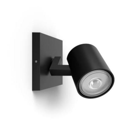 Philips - LED RGBW dimbar spotlampa RUNNER 1xGU10/6,5W/230V 2700-6500K svart