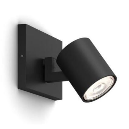 Philips - LED RGBW dimbar spotlampa RUNNER 1xGU10/6,5W/230V 2700-6500K svart