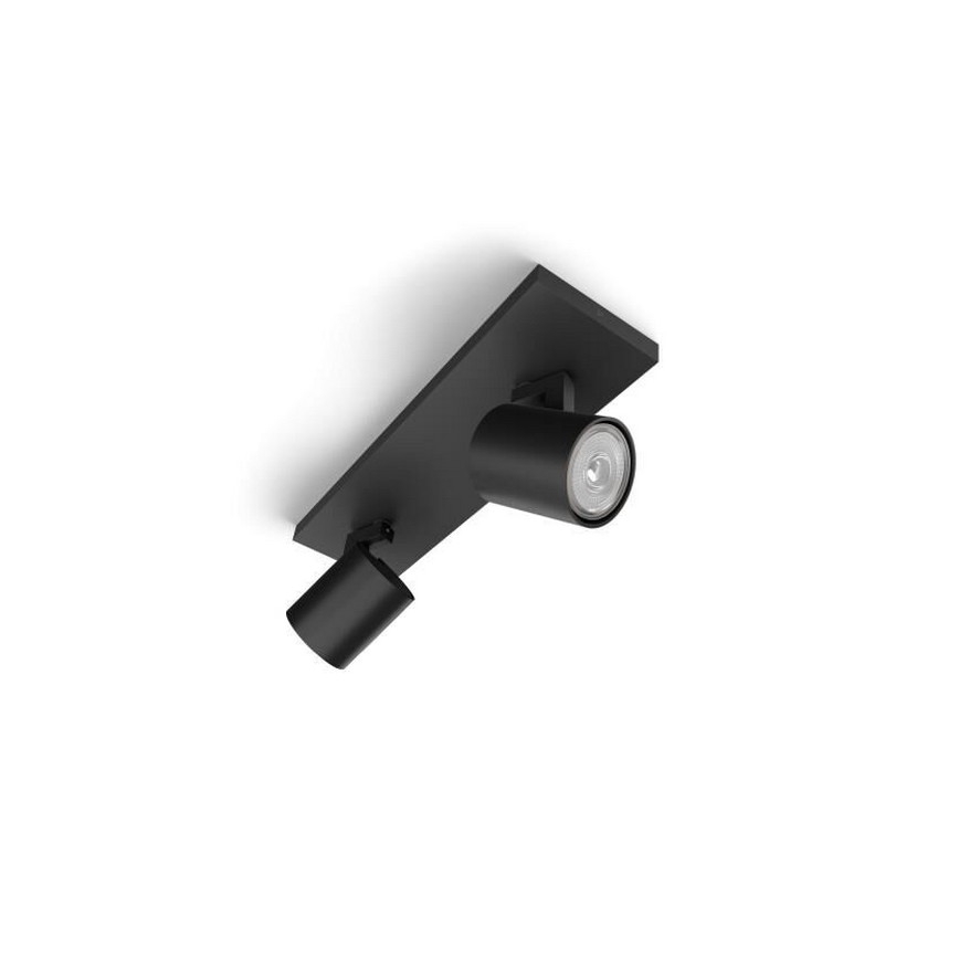 Philips - LED RGBW dimbar spotlampa RUNNER 2xGU10/6,5W/230V 2700-6500K svart