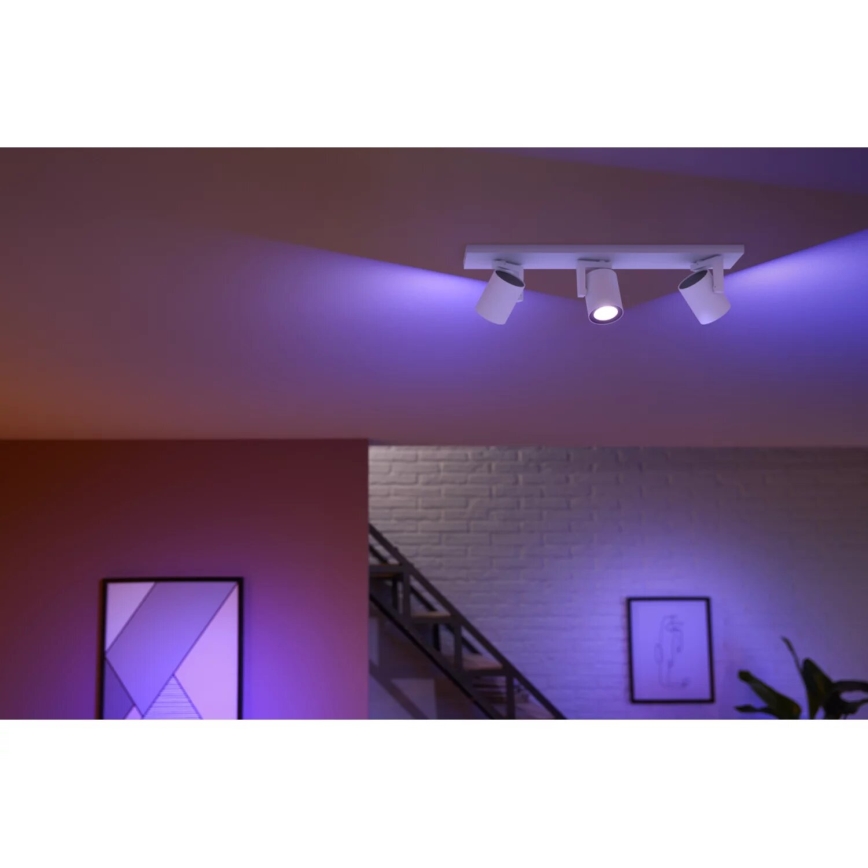 Philips - LED RGBW Dimbar spotlight Hue ARGENTA 3xGU10/4,2W/230V 2000-6500K