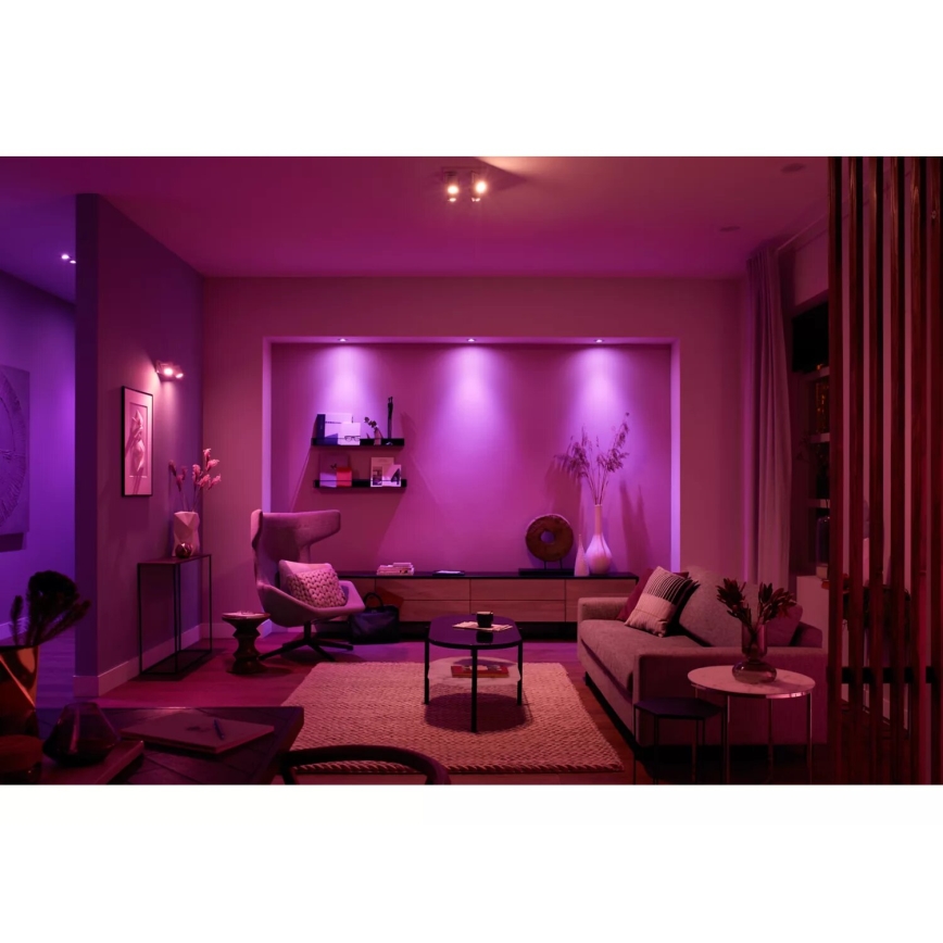 Philips - LED RGBW Dimbar spotlight Hue ARGENTA 4xGU10/4,2W/230V 2000-6500K