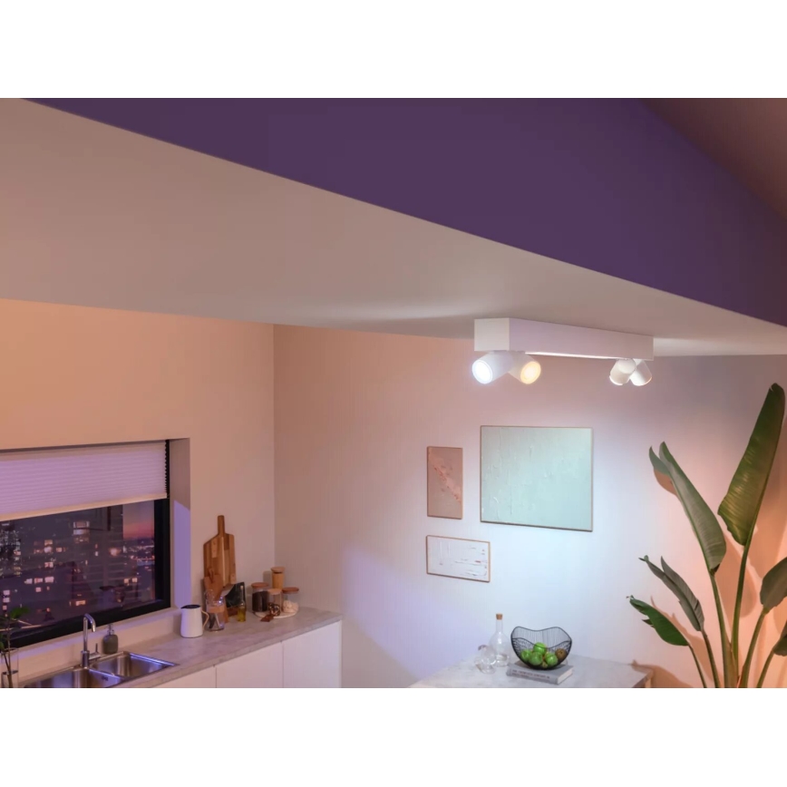 Philips - LED RGBW Dimbar spotlight Hue CENTRIS 4xGU10/4,2W/230V + LED/11W 2000-6500K