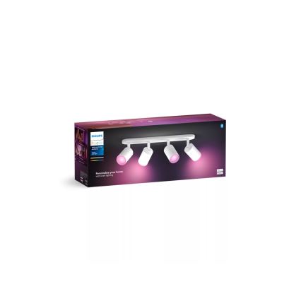 Philips - LED RGBW Dimbar spotlight Hue FUGATO 4xGU10/4,2W/230V 2000-6500K vit