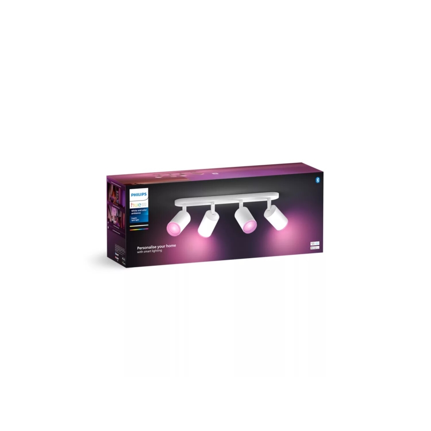 Philips - LED RGBW Dimbar spotlight Hue FUGATO 4xGU10/4,2W/230V 2000-6500K vit