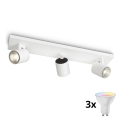 Philips - LED RGBW dimbar spotlight RUNNER 3xGU10/6,5W/230V 2700-6500K vit