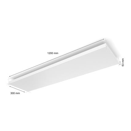 Philips - LED RGBW Dimbar taklampa Hue DATURA LED/67W/230V 2000-6500K