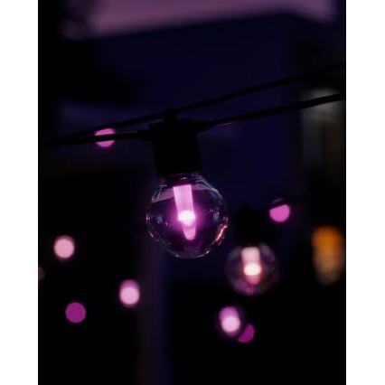 Philips - LED RGBW dimbar utomhusljusslinga Hue FESTAVIA 30xLED 21m IP65