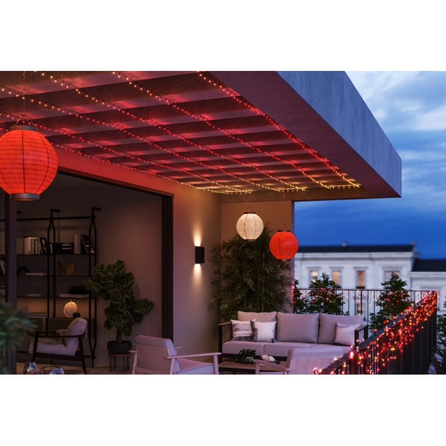 Philips - LED RGBW dimbar utomhusslinga HUE WHITE AND COLOR AMBIANCE 500xLED 44,4 m 2000-6500K IP54