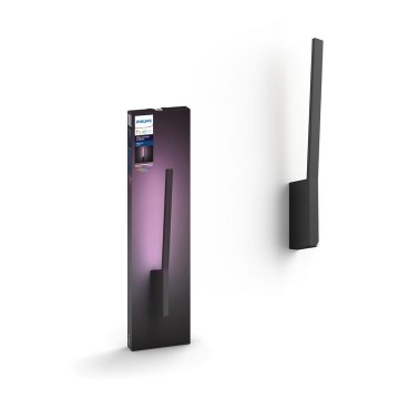 Philips - LED RGBW Dimbar vägglampa Hue LIANE White And Color Ambiance 1xLED/12W/230V