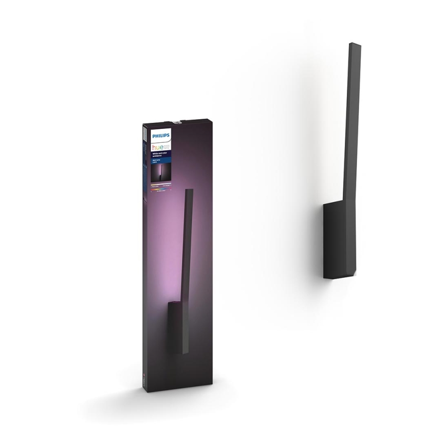 Philips - LED RGBW Dimbar vägglampa Hue LIANE White And Color Ambiance 1xLED/12W/230V