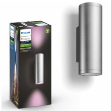 Philips - LED RGBW Dimbar vägglampa utomhus Hue APPEAR 2xLED/8W/230V IP44
