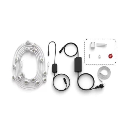 Philips - LED RGBW dimbar utomhusslinga Hue FESTAVIA 32xLED 18m 1000-20000K IP65