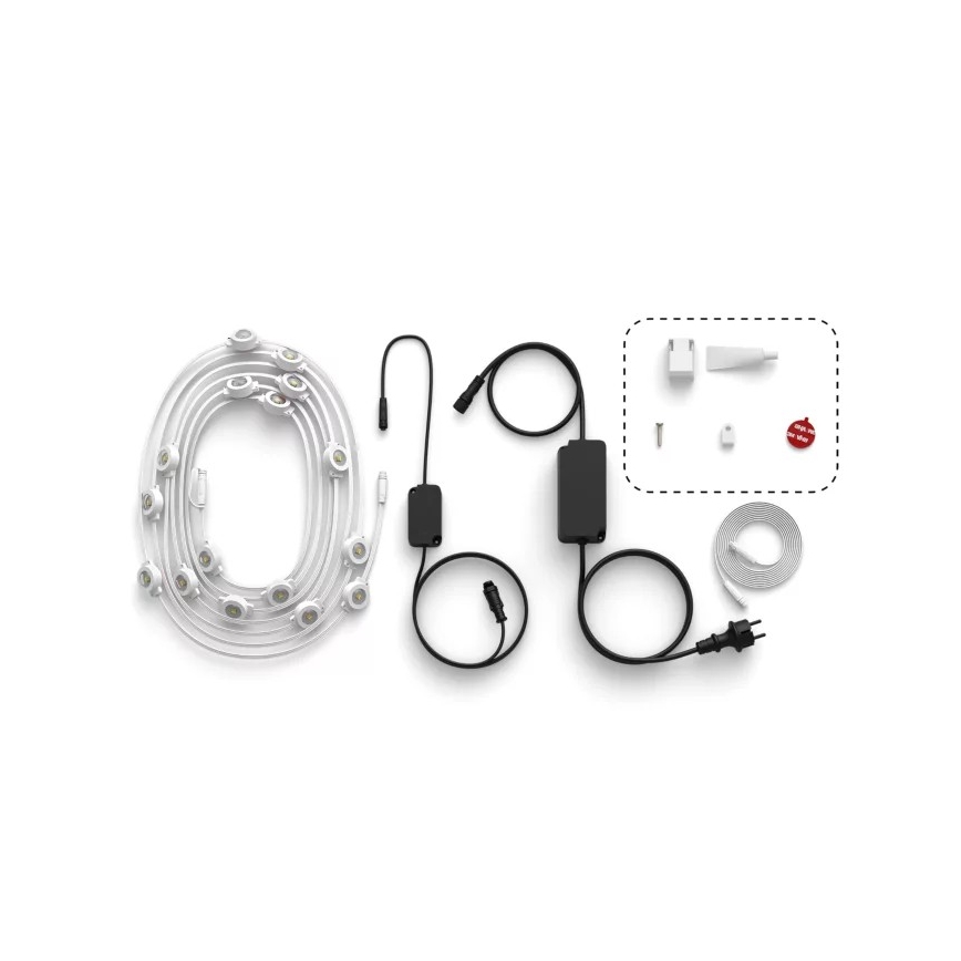 Philips - LED RGBW dimbar utomhusslinga Hue FESTAVIA 32xLED 18m 1000-20000K IP65