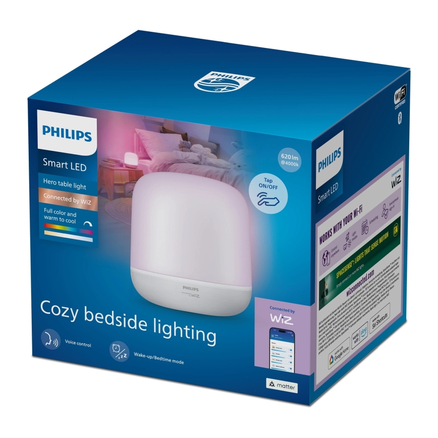Philips - LED RGBW dimbar beröringsstyrd bordslampa SMART LED/9W/230V 2200-6500K Wi-Fi