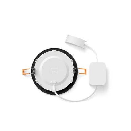 Philips - LED RGBW dimbar infälld badrumsarmatur Hue SLIM LED/12W/230V 1000-20000K svart IP44