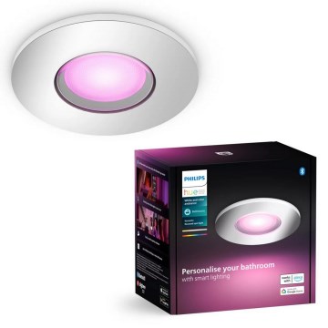 Philips - LED RGBW Ljusreglerad hängande badrumslampa Hue XAMENTO 1xGU10/4,2W/230V 2000-6500K IP44