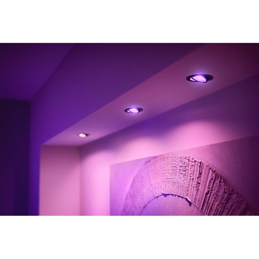 Philips - LED RGBW Ljusreglerad upphängd taklampa Hue CENTURA 1xGU10/4,2W/230V 2000-6500K