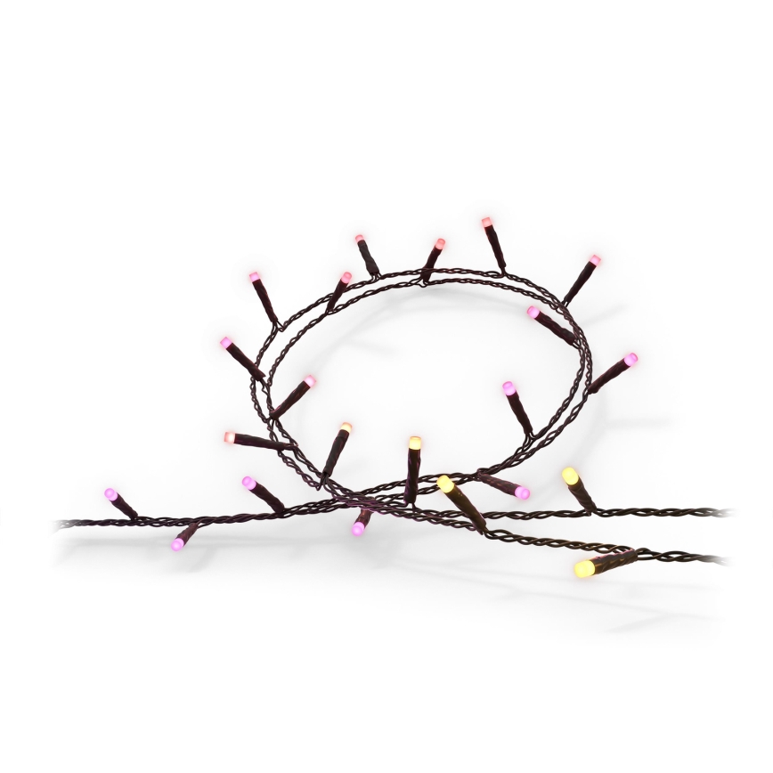 Philips - LED RGBW Ljusreglerad utomhus kedja HUE WHITE AND COLOR AMBIANCE 250xLED 24,4 m 2000-6500K IP54