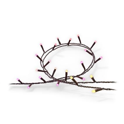 Philips - LED RGBW Ljusreglerad utomhus kedja HUE WHITE AND COLOR AMBIANCE 500xLED 44,4 m 2000-6500K IP54