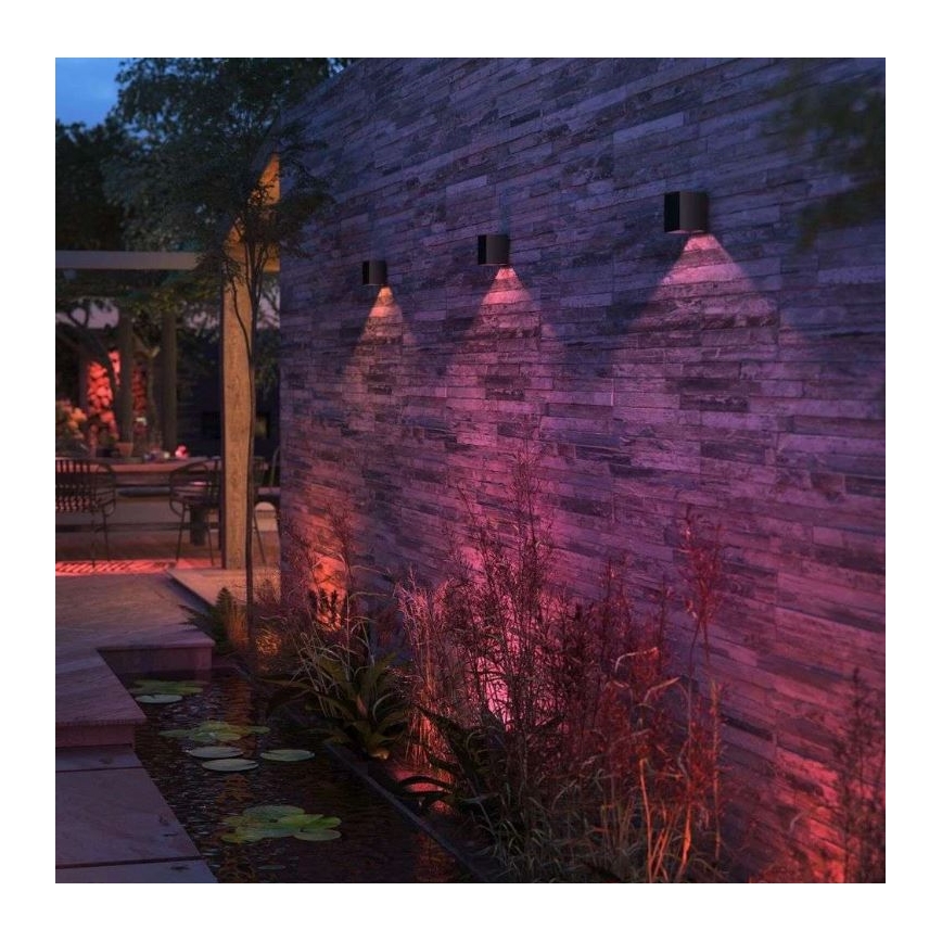 Philips - LED RGBW Dimbar vägglampa utomhus Hue RESONATE LED/8W/230V 2000–6500K IP44