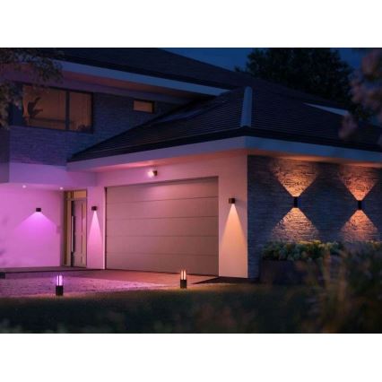 Philips - LED RGBW Dimbar vägglampa utomhus Hue RESONATE LED/8W/230V 2000–6500K IP44