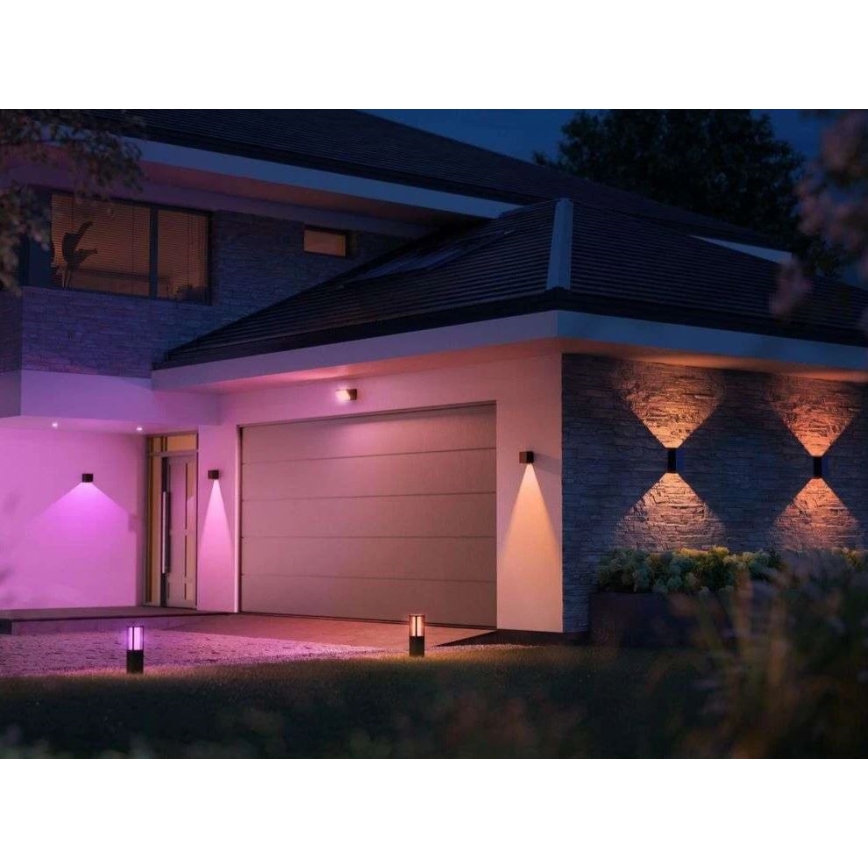 Philips - LED RGBW Dimbar vägglampa utomhus Hue RESONATE LED/8W/230V 2000–6500K IP44