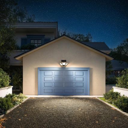 Philips - ZYREN LED-solcellsvägglampa med sensor LED/24,5W/3,7V 2600 mAh 3000K IP65