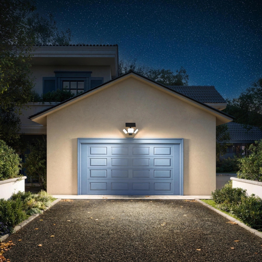 Philips - ZYREN LED-solcellsvägglampa med sensor LED/24,5W/3,7V 2600 mAh 3000K IP65