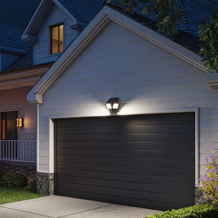 Philips - ZYREN LED-solcellsvägglampa med sensor LED/24,5W/3,7V 2600 mAh 3000K IP65