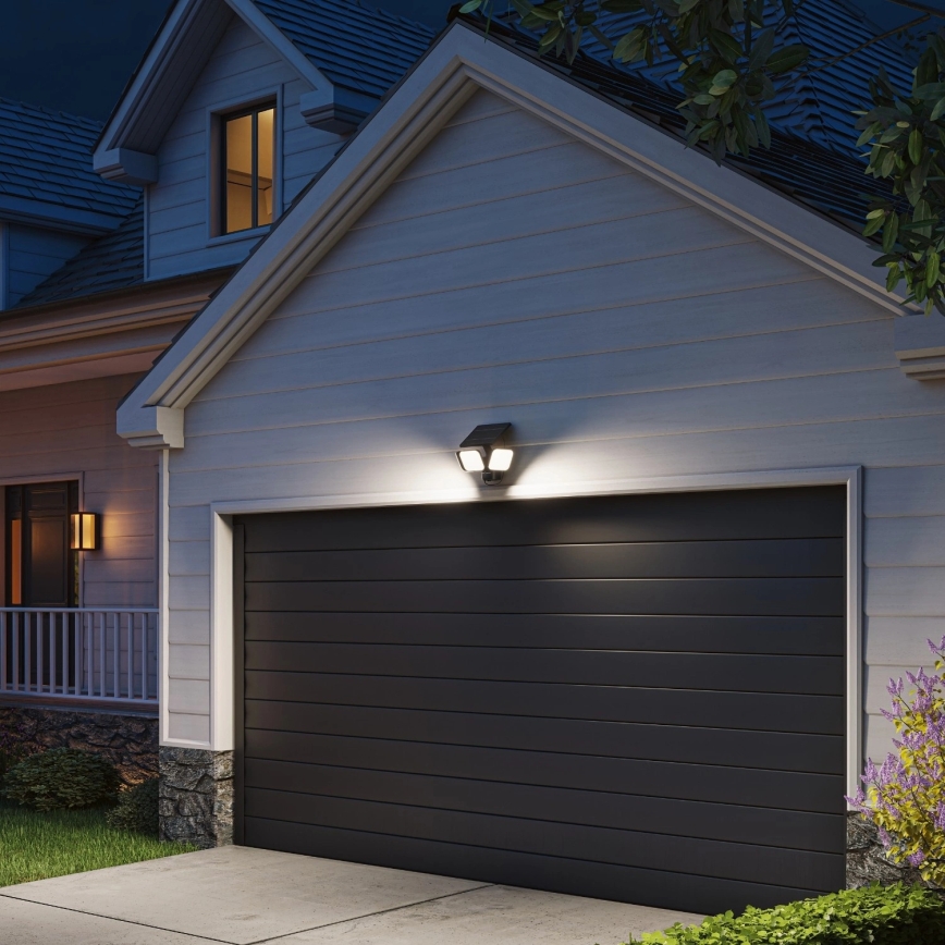 Philips - ZYREN LED-solcellsvägglampa med sensor LED/24,5W/3,7V 2600 mAh 3000K IP65