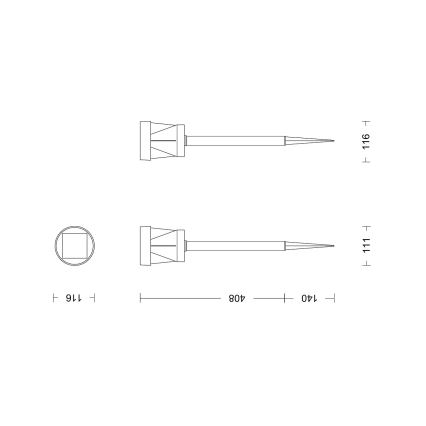 Philips - LED Solarlampa AVERY LED/1,8W/3,7V 2600 mAh 2700K IP44