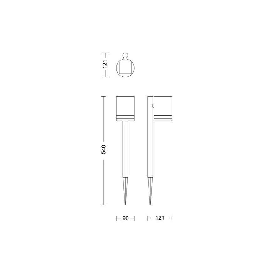 Philips - LED Solarlampa FYCE LED/1,5W/3,7V 1200 mAh IP44