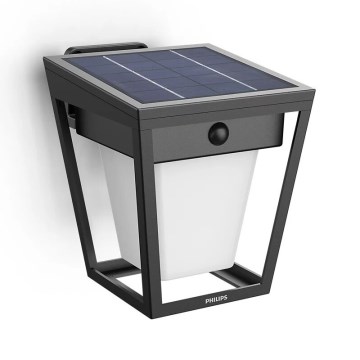 Philips - LED solcellsvägglampa med rörelse- och skymningssensor NISSA LED/1,8W/3,7V 2600 mAh 3000K IP44