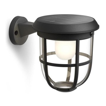 Philips - LED solcellsvägglampa med rörelse- och skymningssensor RADII LED/1,3W/3,7V 2000 mAh 3000K IP44