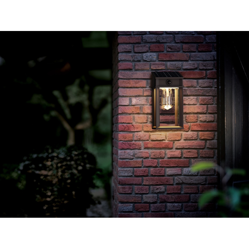 Philips - LED solcellsvägglampa med rörelse- och skymningssensor GERI LED/3,2W/3,7V 2600 mAh 2700K IP44