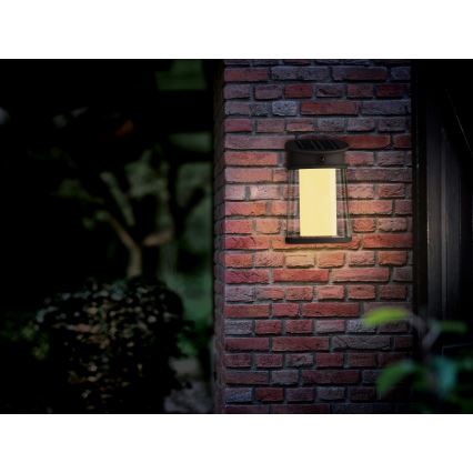 Philips - LED solcellsvägglampa med rörelse- och skymningssensor JUDA LED/3,2W/3,7V 2600 mAh 2700K IP44