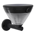 Philips - LED solcellsvägglampa med sensor KYNA LED/3,8W/3,7V 800 mAh 2700K IP44 svart