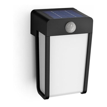 Philips - LED solcellsvägglampa med sensor SHROUD LED/2,3W/3,7V 600 mAh IP44